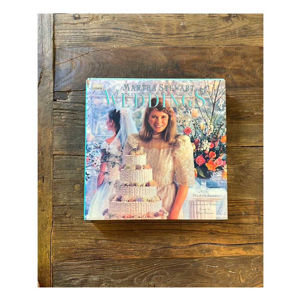 Martha Stewart Weddings Coffee Table Book 1987 Hardcover Luxury Bridal Decor Vtg